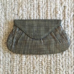 Lauren Merkin Charlotte Clutch- teal weave